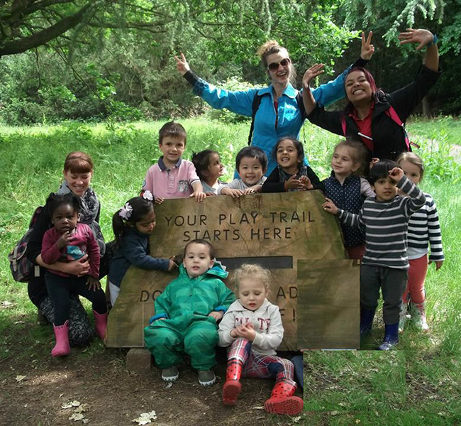 A Forest School day out in May